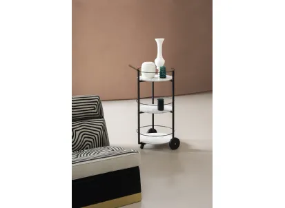Tavolino con ruote Tumbler di Baxter