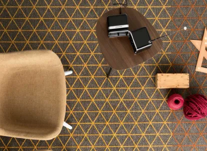 Tappeto Apotema ispirato agli origami giapponesi di Calligaris