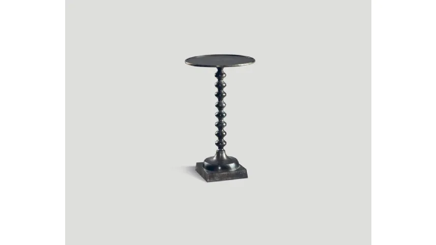 Tavolino DB004403 alluminio fumo lucidato a mano di Dialma Brown
