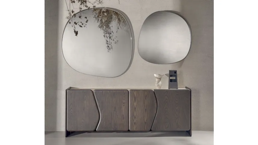 Specchio Dew con cornice in metallo di Nature Design