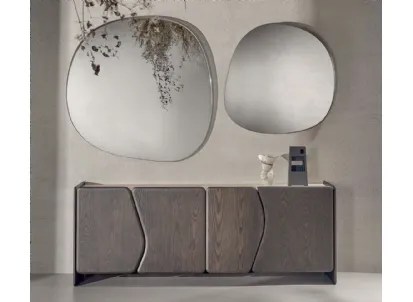 Specchio Dew con cornice in metallo di Nature Design