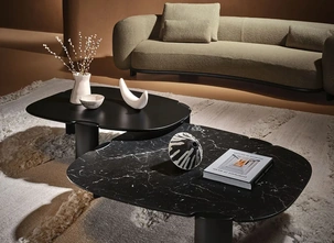 Tavolino Inlay in marmo o legno massello di Nature Design