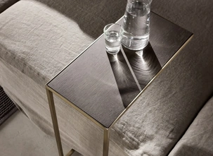 Tavolino Narciso C in legno e metallo di Cantori