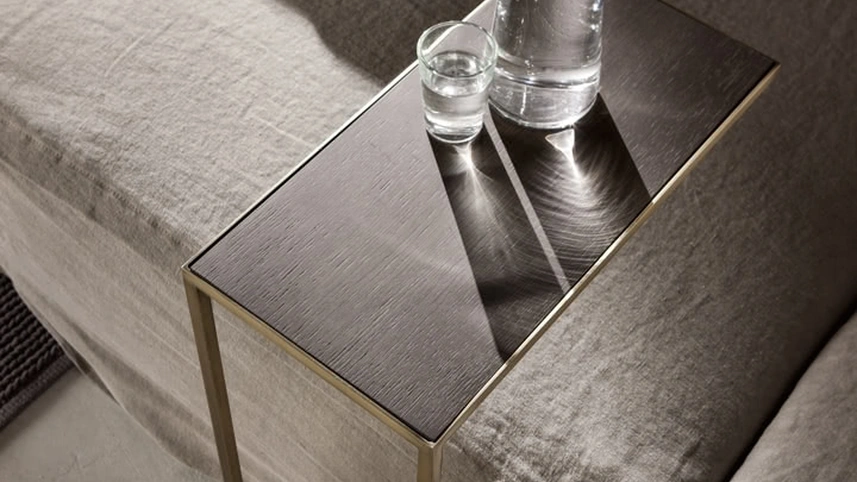 Tavolino Narciso C in legno e metallo di Cantori