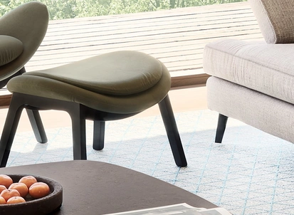 Pouf Lazy in tessuto di Calligaris