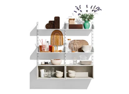 Mensole in metallo e melaminico Shelfy di Connubia