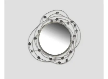 Specchio DB005577 metallo nickel inserti rame brunito di Dialma Brown