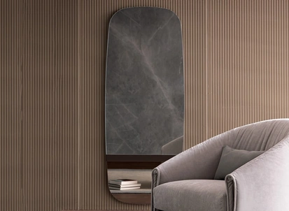 Specchio ovale da parete Lake di Bonaldo