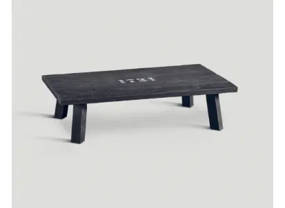 Tavolino DB003767 legno vecchio laccato e cerato Lavagna di Dialma Brown