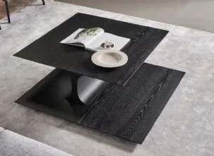 Tavolino in frassino carbone Kasumi di Bonaldo