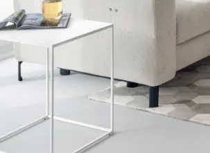 Tavolino quadrato in metallo Thin di Calligaris