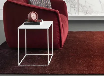 Tavolino quadrato Thin in metallo di Calligaris