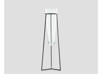 Vaso DB006418 vetro supporto metallo di Dialma Brown