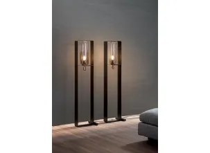 Lampada da terra Bio-s in metallo e vetro di Bonaldo