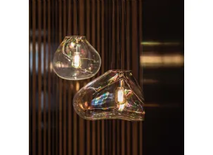 Lampada con diffusore in vetro soffiato di Fontana Arte