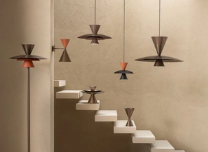Lampada in metallo verniciato Chiara di Riflessi