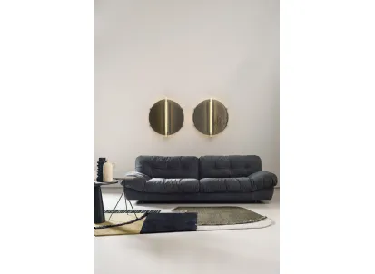 Lampada da parete circolare in ottone brunito Nanda di Baxter