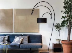 Lampada da terra in metallo Sott’archi di Moog