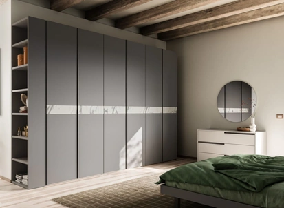 Armadio su misura Lena 35 con inserto in marmo di Orme