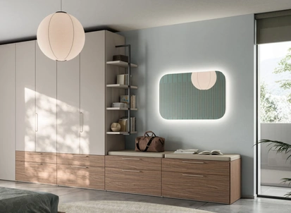 Armadio con anta battente Liscia M 32 36 di Orme