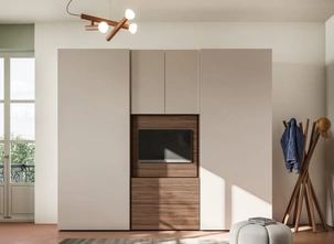 Armadio con anta scorrevole Liscia + Visual 40 di Orme