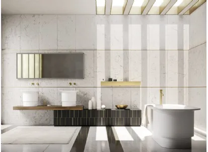 Mobile da Bagno Sky Texture 12 finitura golden nero di Arbi