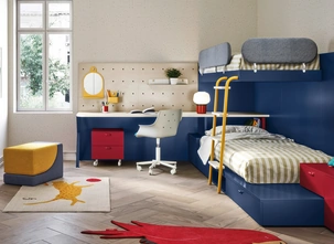 Cameretta con letti a castello Dots di Nidi