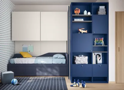 Cameretta a ponte Kids space 25 in melaminico di Nidi