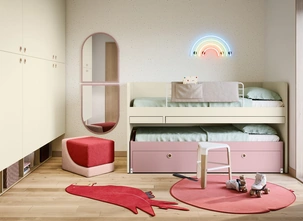 Cameretta Salvaspazio con Letti Rialzati di Nidi