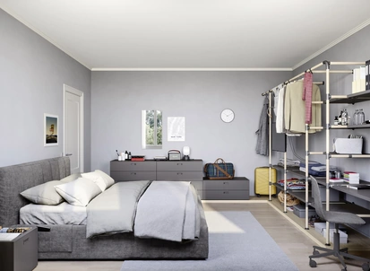 Cameretta componibile con letto matrimoniale Swell di Nidi