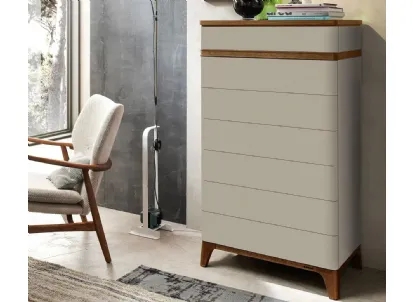Cassettiera moderna in laccato opaco Atha di Le Fablier