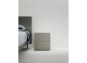 Comodino Filnox in laccato opaco di Caccaro