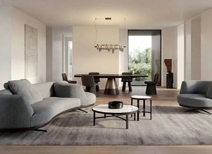 Divano Bordone Upwood con terminale girevole di Alivar