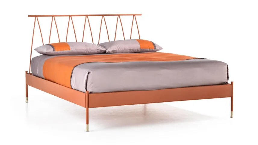 Letto di design in ferro battuto Agave di Cantori