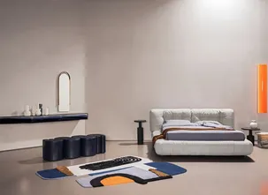 Letto in pelle Milano di Baxter