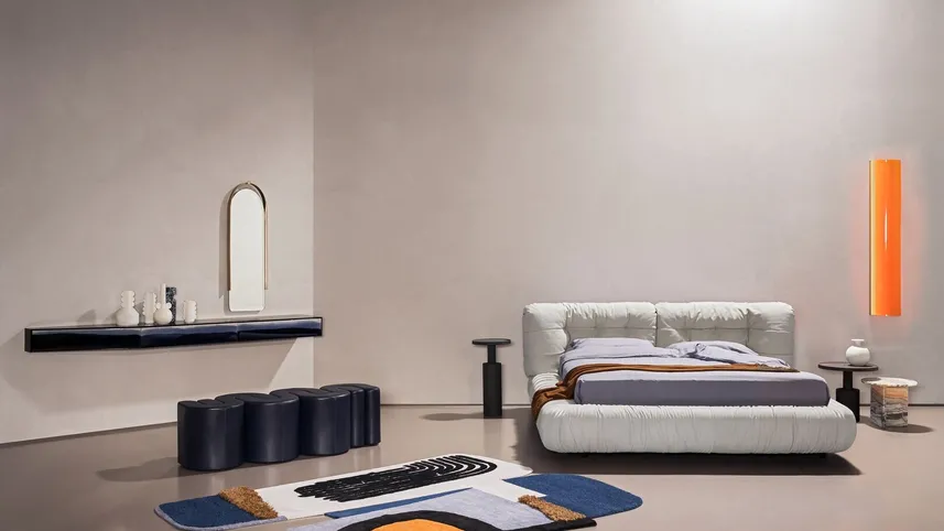 Letto in pelle Milano di Baxter