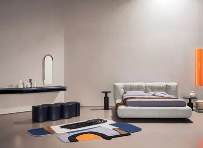 Letto in pelle Milano di Baxter