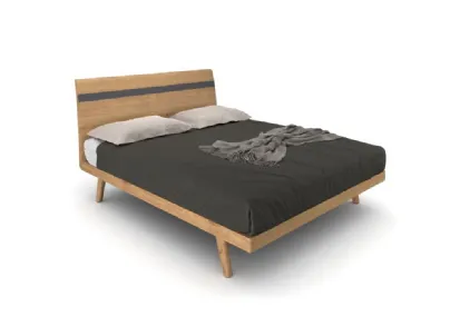 Letto Berlino in legno di rovere di Le Fablier