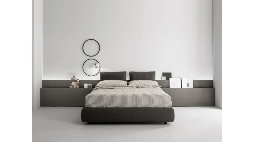 Letto Let'space in tessuto imbottito di Caccaro