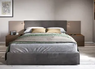 Letto in tessuto con testiera Cardiff di Cinquanta3