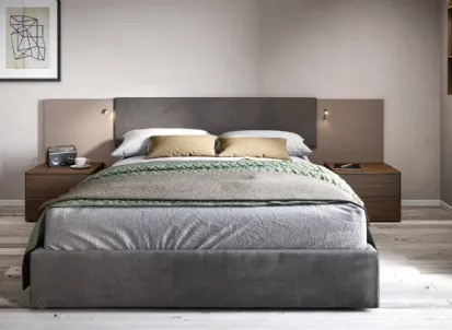 Letto in tessuto con testiera Cardiff di Cinquanta3