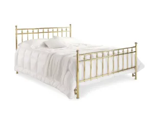 Letto matrimoniale Denis in ottone di Cantori