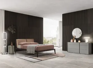Letto in legno anche con cuscini imbottiti Dorian 2 di Alf Da Frè