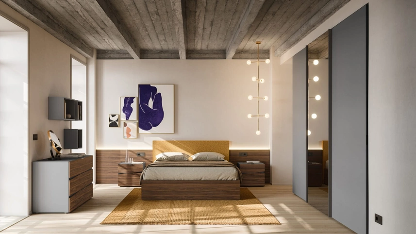 Letto con testiera imbottita Gap Night 15 di Orme