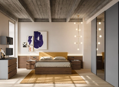 Letto con testiera imbottita Gap Night 15 di Orme