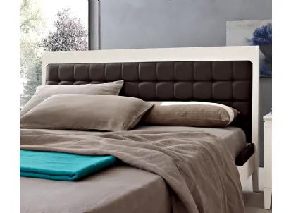 Letto Lino con testiera in pelle di Le Fablier