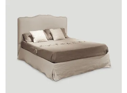 Letto matrimoniale sommier Lucina in tessuto di Dialma Brown