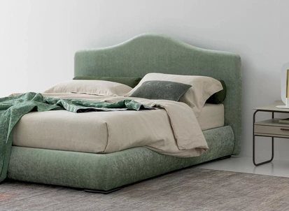 Letto in tessuto imbottito Luxury di Oggioni