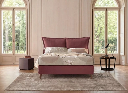 Letto matrimoniale Mariposa con contenitore di Oggioni