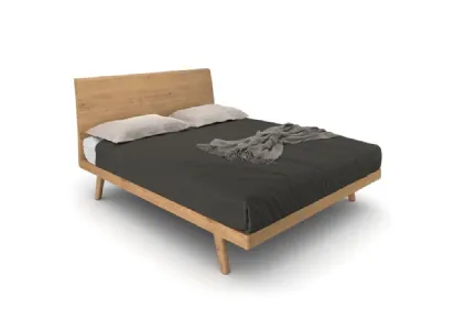 Letto Milano in legno di rovere di Le Fablier
